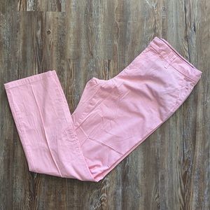 Tommy Hilfiger Pink & White Pinstripe Cotton Blend Pants